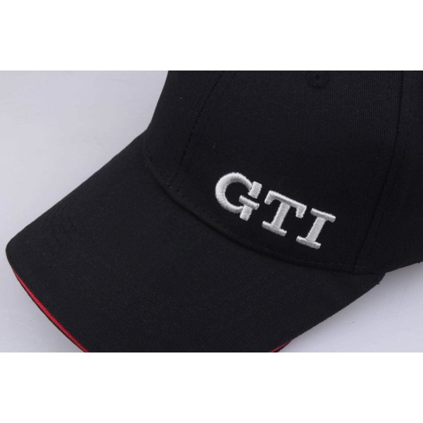 GTI cap kirjaimilla brodeerattu casual hattu miesten naisten kilpa-autologo musta puuvillainen urheiluhattu