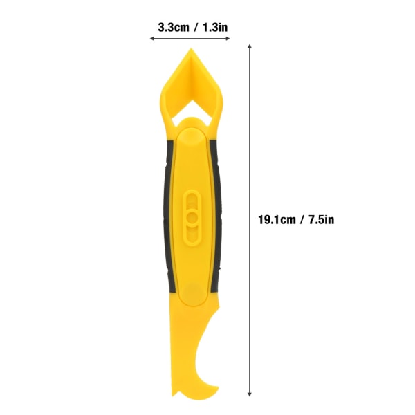 3 stk/sett Fugeskrape Applikator Fjerner Glatter Avslutter Tetningsmasse Verktøysett