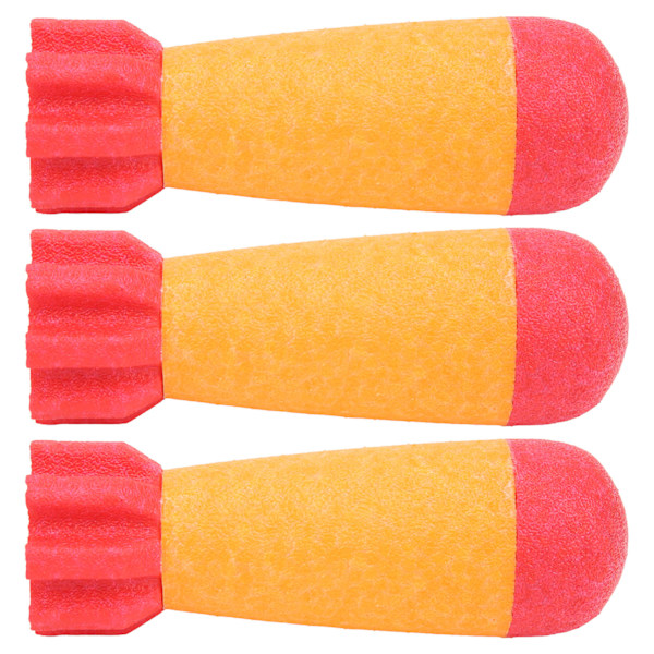 3 stk EVA Hule Skum Dart Skyte Ball Myk Skum Rocket Ball Skytespill for Gutter og Jenter