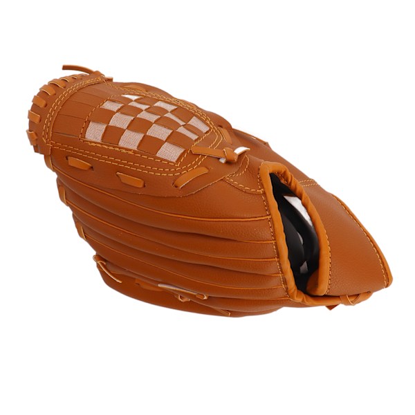 Sport Basebollhandskar PVC Brun Baseboll Pitcher Mitt för Barn Vuxen Träning Utomhus 10.5in