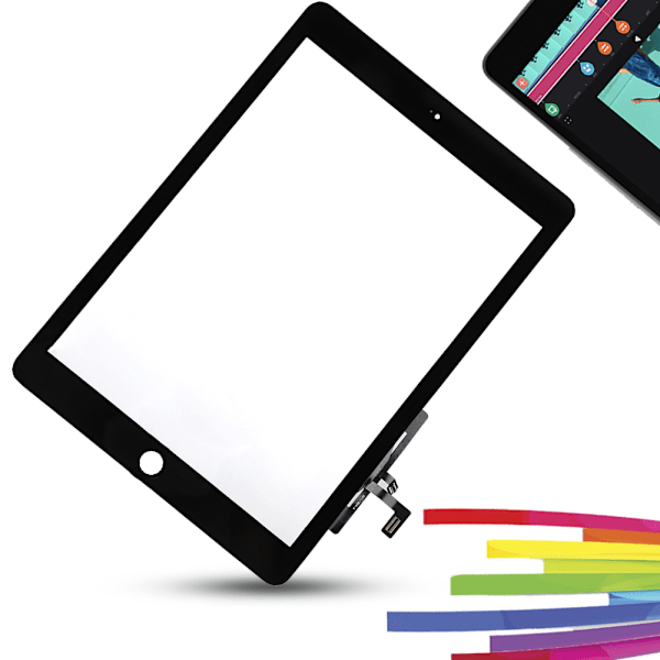 A1822/A1823 För iOS Pad 2017 Touch Screen Utan Hemknapp Högkänslig Skärm