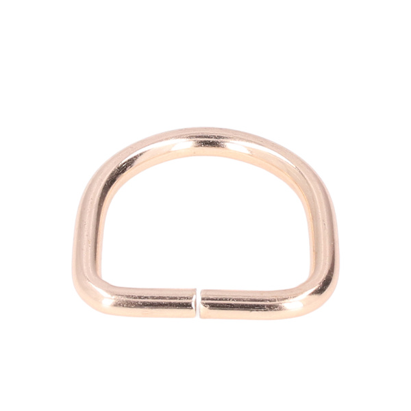 20 stk. Metal D-ringe Premium jern Robust Holdbar Blank Udsøgt Bred Anvendelse D-ringe til Tøj Taske Gylden 3,8x25x25mm