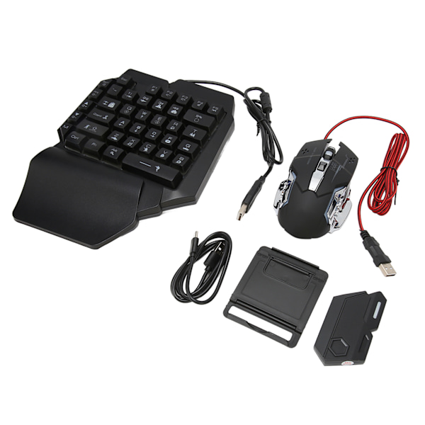 Tastatur Mus Konverter Sett Kablet Trådløs RGB Mekanisk Tastatur Mus Adapter Combo for Android for Harmony for IOS