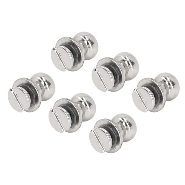 200 Set Munknit Högglans Glattare 10x8mm Utsökt Hantverk Läder DIY Hantverksmaterial för DIY Kläder Väskor Silver