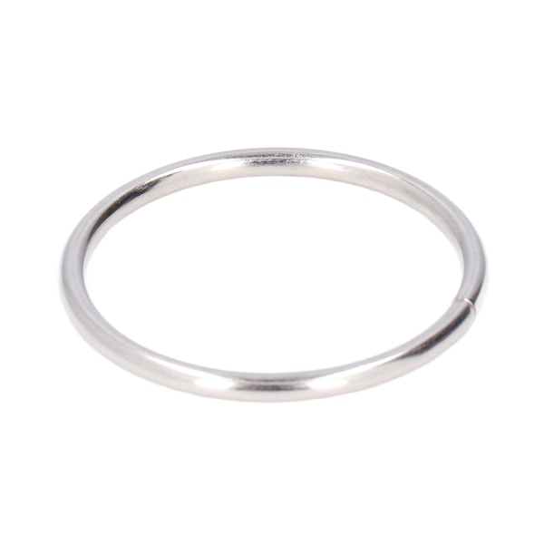 50 stk. Metalringe Jernmateriale Holdbart Robust Multifunktionelt Blank Lys Farve Metal O-ringe til Taske Tøj Sølv 38x3mm