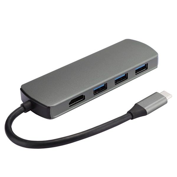 6-in-1 telakointiasema, tummanvihreä, monitoiminen Type C - HDMI -teräväpiirtokeskitinsovitin