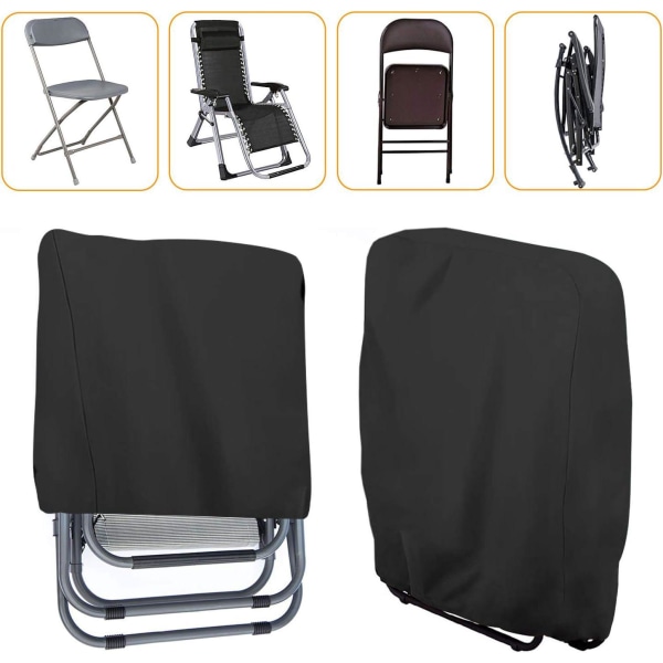 2 deler sammenleggbar hvilestol beskyttelsestrekk (svart, 71*34*110 cm), hage sammenleggbar stol frontrute, hage hvilestol deksel