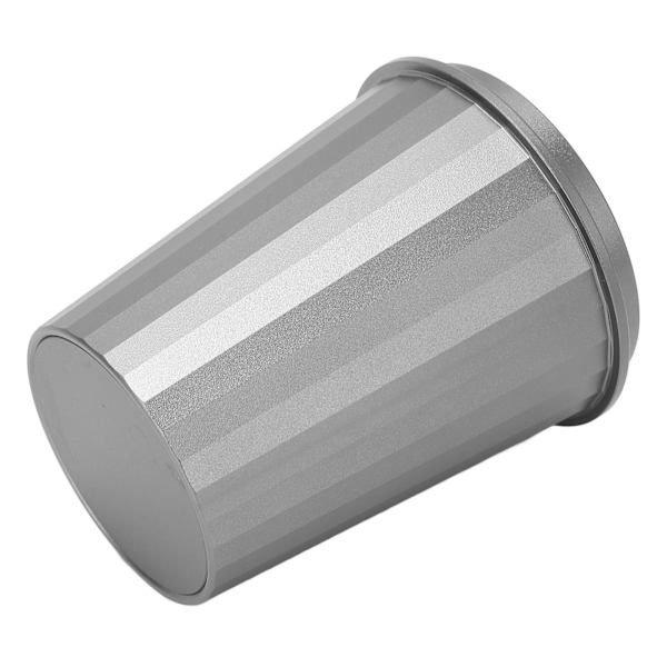 58 mm doseringskopp förhindrar klibbning av aluminiumlegering, mångsidig kaffepulvermatningskopp för kaffemaskin bönkvarn silvergrå