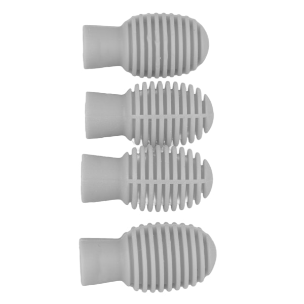 4st Drumstick Silent Tip Silent Drum Stick Dampener Mallet Mute Tip Instrument Tillbehör Grå