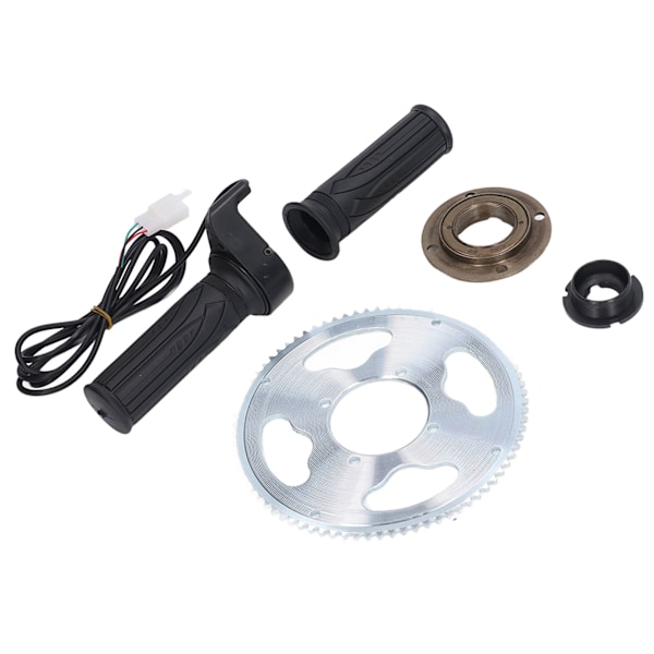 80T 25H 54mm Sykkelkrans Svinghjul Adapterkontakt Vridgassgrep for landeveissykkel