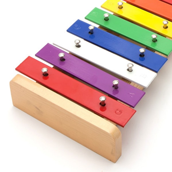 15 toner Xylophone Fargerike Barn Pedagogisk Xylophone Kids Håndbanke Piano for tidlig utdanning