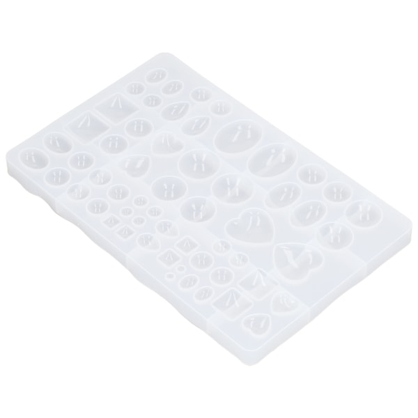 Hjerteformet Silikoneform Geometrisk Oval Halvcirkel Vanddråbeform DIY Silikoneforme til Fondantkage Chokolade
