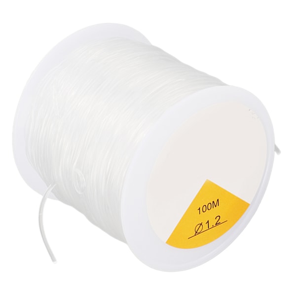 1,2 mm Krystal Line Snor DIY Håndværk Transparent Elastisk Rund Klar Elastisk Snor med 2 Perlenåle til Syning