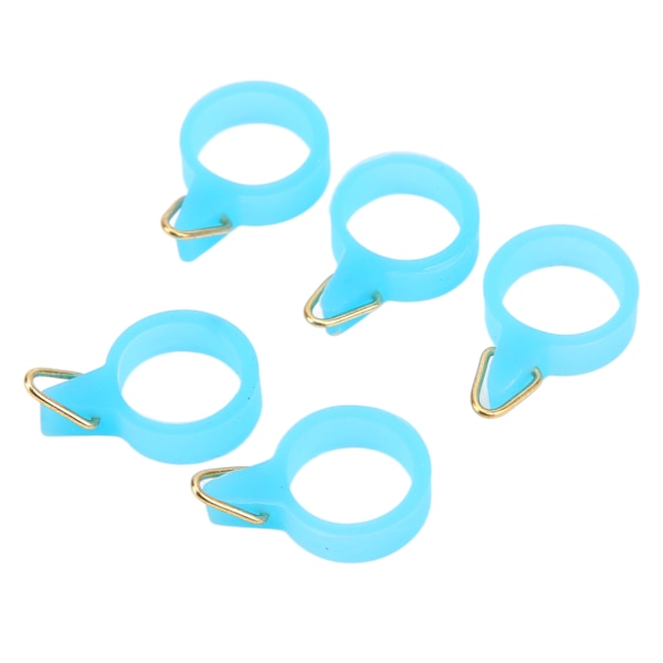 5 st Fiskspö Krok Säker Hållare Gummi Circle Rostfritt Stål Fiskspö Krok KeeperS