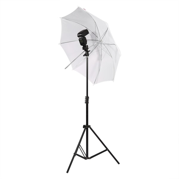 Musta Hot Shoe Flash-sateenvarjotelineen valoteline valokuvavideokuvaukseen