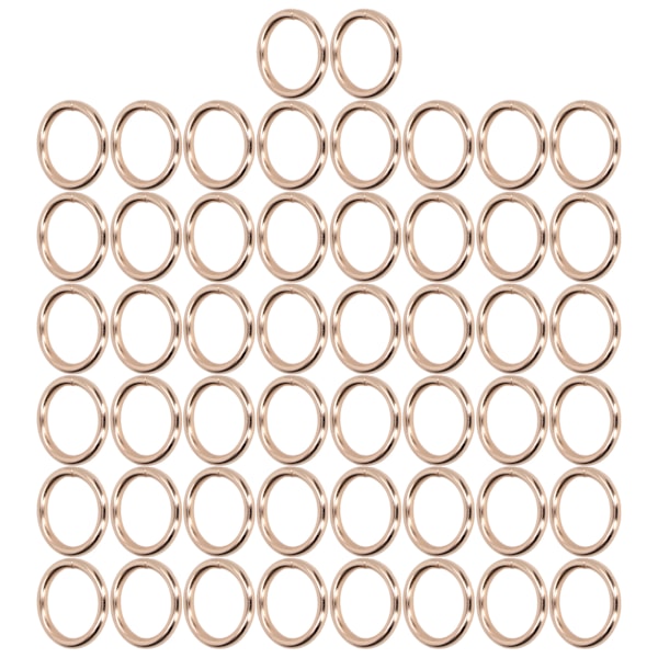 50 stk. Metalringe 20x3mm Jern Elektropletteret Robust Holdbar Bred Anvendelse Udsøgte O-ringe Guld