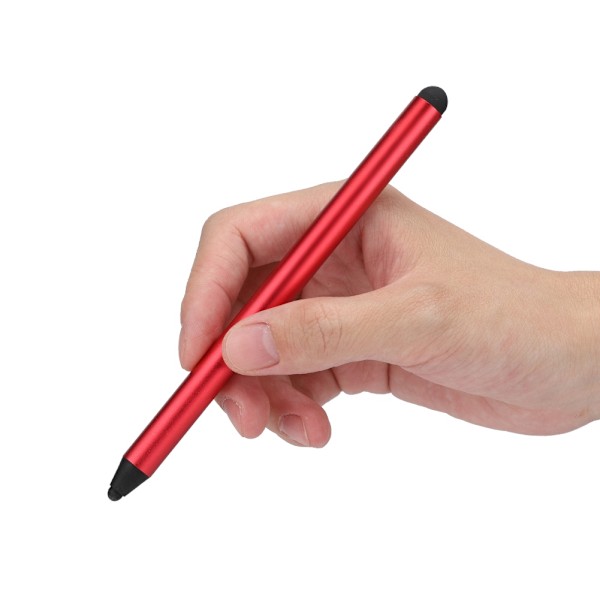 Dobbel bruk Kapasitiv Universal Touch Screen Penn Stylus For Alle Mobiltelefoner Nettbrett (Rød)