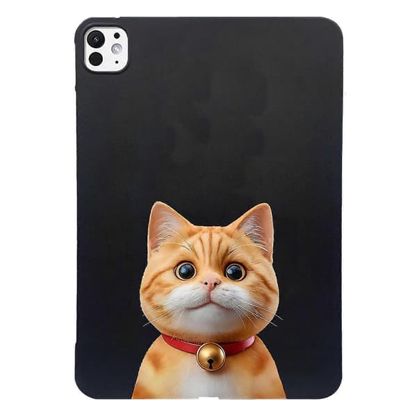 Case for iPad Pro 13 (2024) Pattern Print Slim TPU Tablet Protective Case - Shorthair Cat