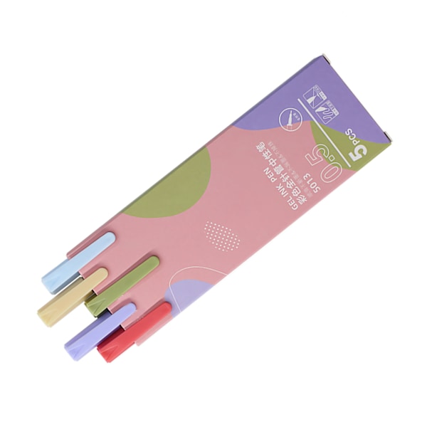5 stk. Gel Pen Morandi Farvesystem ABS Frostet Krop Udskiftelig Refill Marker Pen til Studerende 5013
