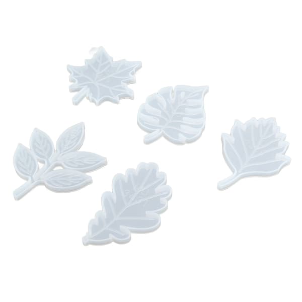 5 stk. Blade Brik Form Blad Stil Design Genanvendelig Silikone Blank Fleksibel Silikone Brik Form til Brik DIY