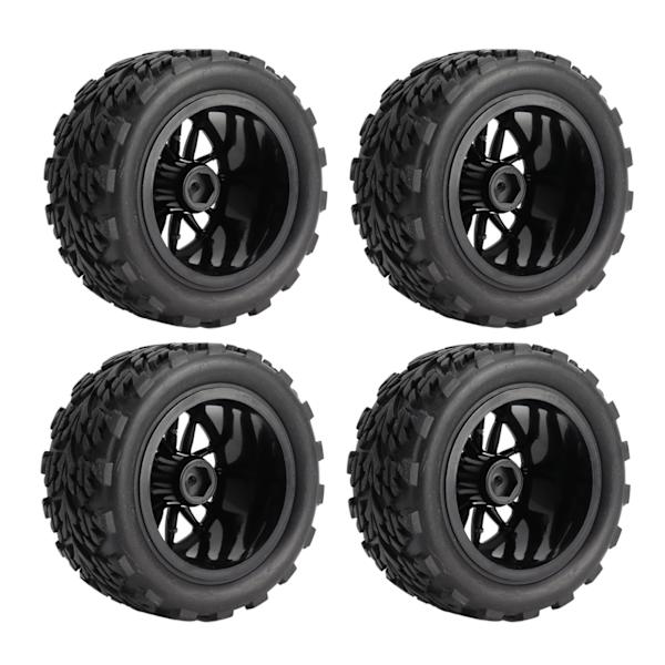 4 st RC-däck 12mm Hex Off Road Short Course Truck Däck 1/10 för TRAXXAS SLASH Svart