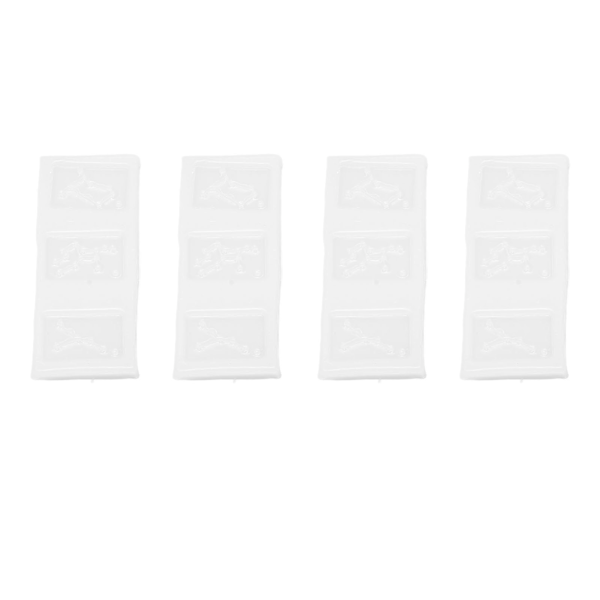 4 stk Silikonform Speil Krystall Dråpe Lim UV Resin Form Punch Free 12 stjernetegn Anheng Silikonform