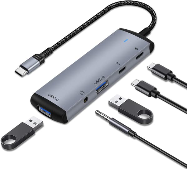 90 asteen USB C - USB-sovitin 3 kpl Kulmallinen USB C -uros - USB 3.0 -sovitin MacBook Pro 2020/iMac/MacBook jne.
