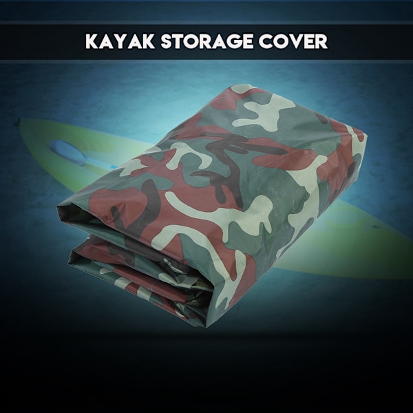4,5 m vandtæt UV-beskyttelse Støvdække til 3,6-4 m kajakbåd (armygrønt camouflage)