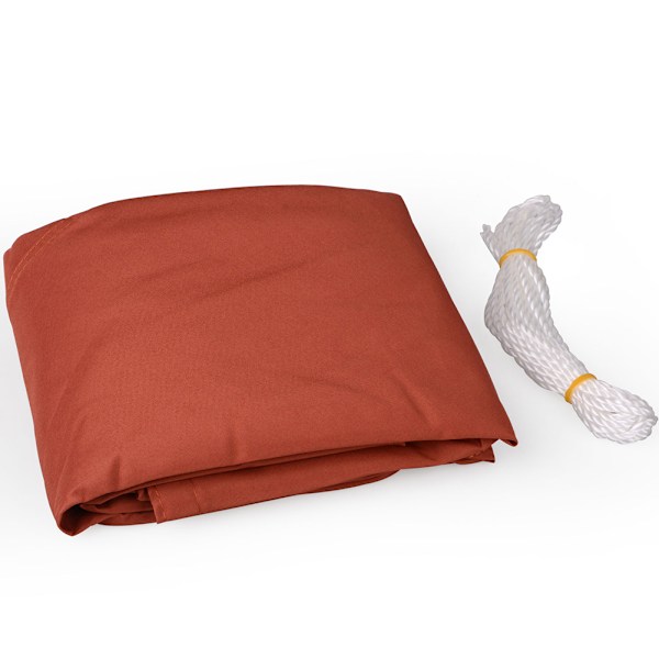 Orange Röd Segelskärm Polyester Oxford Duk UV-block Solskydd Segel för uteplats Bakgård Park Lekplats Gräsmatta 10x10x10ft