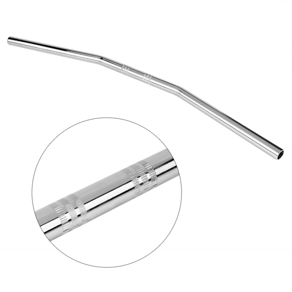 7/8 tommer 22MM Motorcykel Retro Bøjningsstyre Styre Bar Sølv
