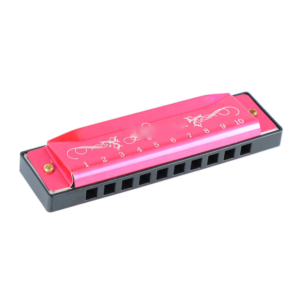 Harmonica 10 Hole 20 Tune C Key Professional Standard suuurut case Kid Beginner Rose Red