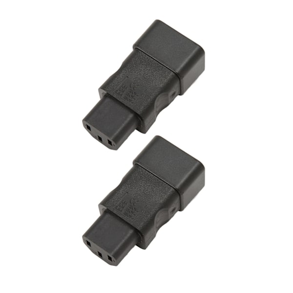 2 stk IEC320 C20 til IEC320 C13 Strømadapter Plug and Play C20 til C13 Strømuttak Adapter for UPS PDU Server Ups Socket