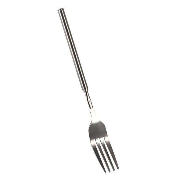 BBQ Teleskopisk Utvidbar Middag Frukt Dessert Lang Håndtert Gaffel Rustfritt Stål Bestikk