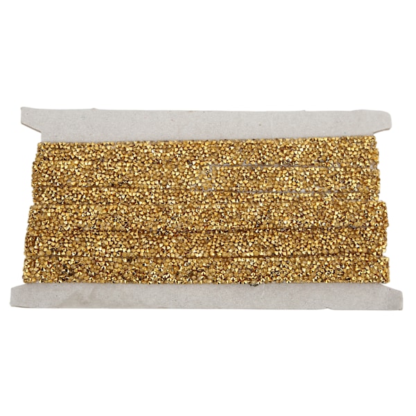 Strassinauhat Kirkkaat Strassit 5 jaardia 1,5 cm Leveys Kultaiset Glitter Strassinauhat DIY-askarteluun