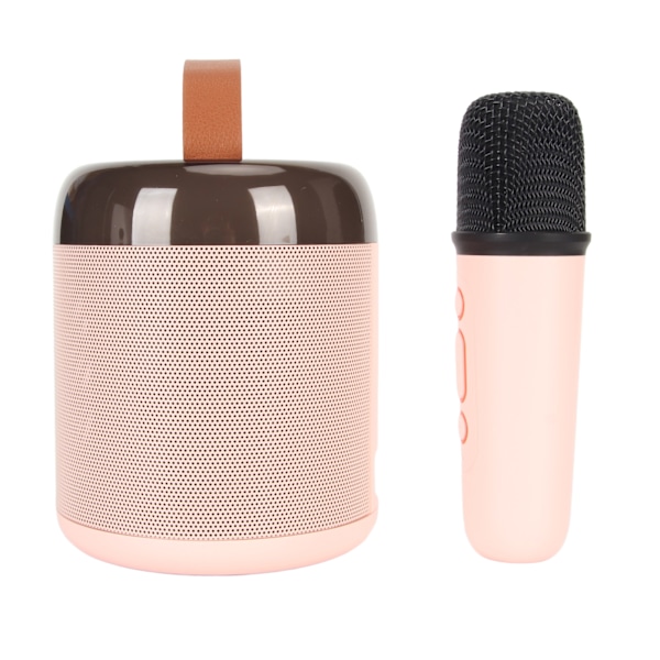 RGB Højttaler 16 Lysdioder Letvægts Kompakt Bærbar Bluetooth Højttaler med Trådløs Mikrofon til Hjemmet Pink