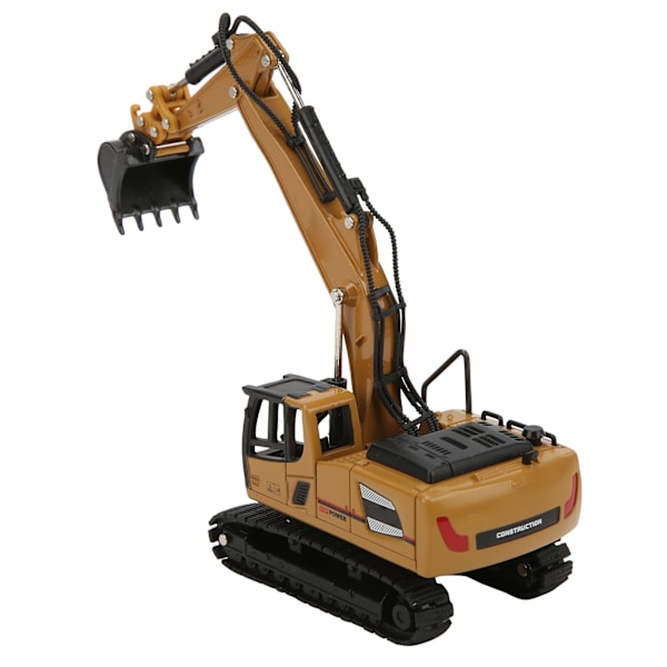 Rakennuskone Heavy Duty pyöräkaivinkone Kestävä 1:60 mittakaava Työmaa kaivinkone lapsille koristeluun