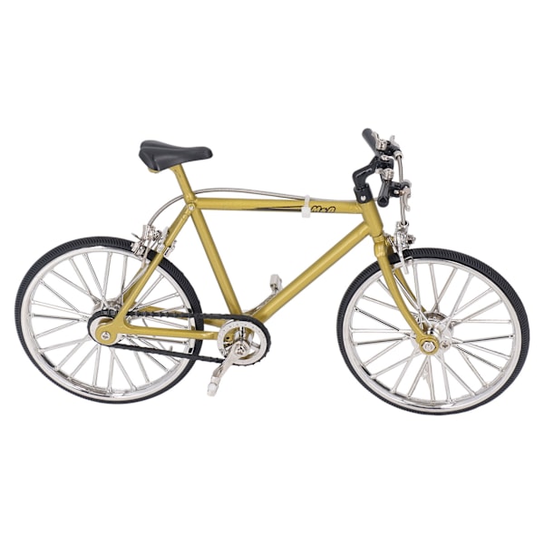 Mini Cykelmodell Metall Gummi Tålig Robust Hög Simulering Avtagbar Cykelleksak för Hemmakontor Leksak