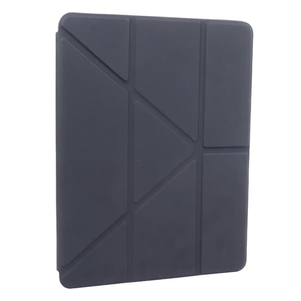 Tablet Case Sort Blød TPU Præcise Udskæringer Blyantholder Multi-Vinkel Support Case til IOS Tablet 10.2in 10.5in