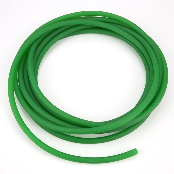 Grøn ru overflade PU polyurethan rund bælte til drivtransmission (8mm*5m)