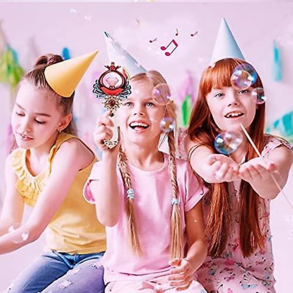 Enchanted Fairy Wand-legetøj til piger - Magisk musik- og lysstav til udendørsleg til børn