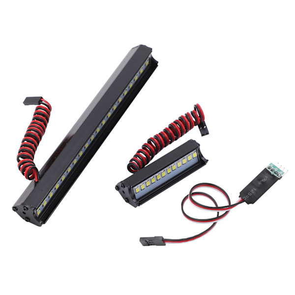 Simulerings-Universal Lange og Korte Bilforlygter Praktisk Holdbar 1/10 Dobbelt Række Spotlights til SCX10 90046