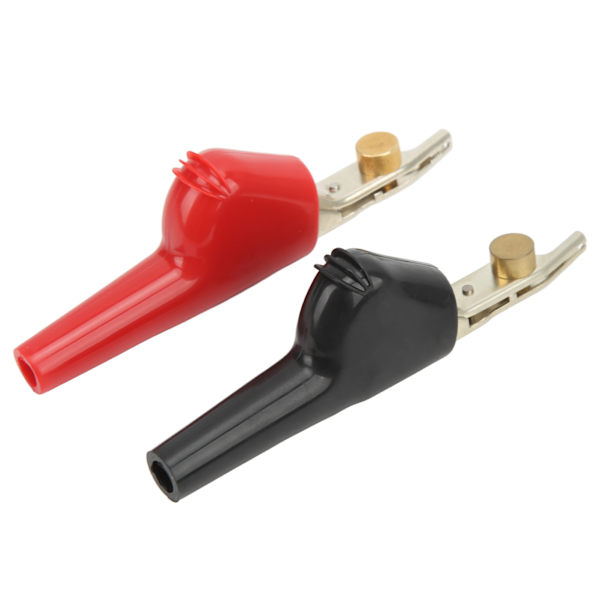 1 sett ikke-stripping testklips med nål PVC Cupronickel elektriske klemmer 25 mm åpning
