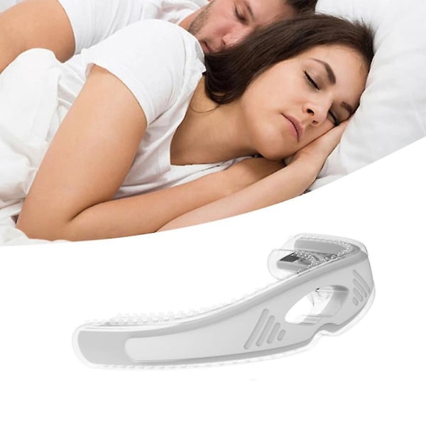 Justerbar anti-snarklösning Snore Guard Stopper Vit