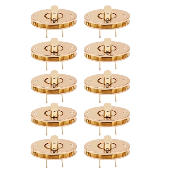 10 stk. Hardware Lås Spænde Klassisk Design 4cm Drejelås Lukning Taske til DIY Læder Håndværk Tegnebøger Taske