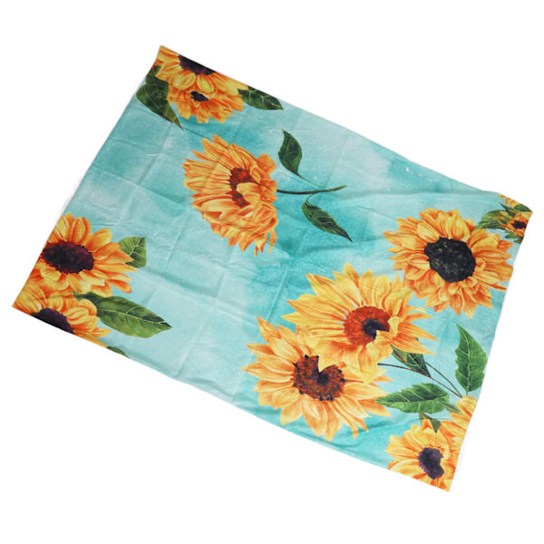 Polyesterfiber Quilt Cover Blommönster Tryckt Örngott Påslakan Set för Hem Sovrum 220x240cm / 86.6x94.5in