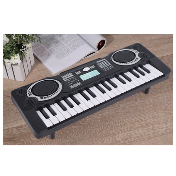 Elektrisk piano for barn Nybegynner Elektronisk musikk læring Keyboard Bærbart tidlig utdanningsinstrument 37 tangenter 2 moduser