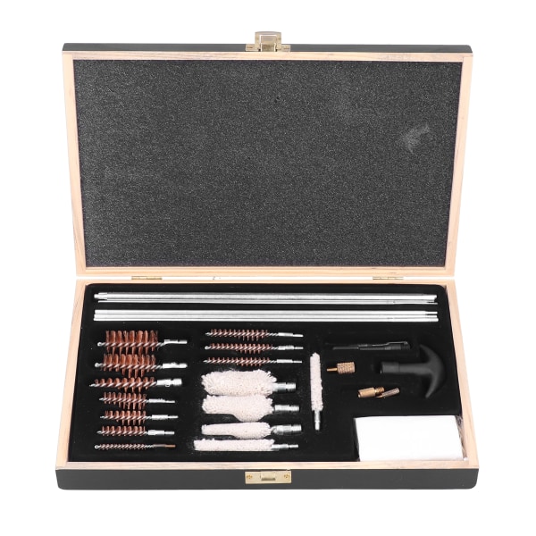 28st Universal Gun Cleaning Kit Gevär Pipa Tillbehör Verktygslåda Aluminiumlegering borstar Set