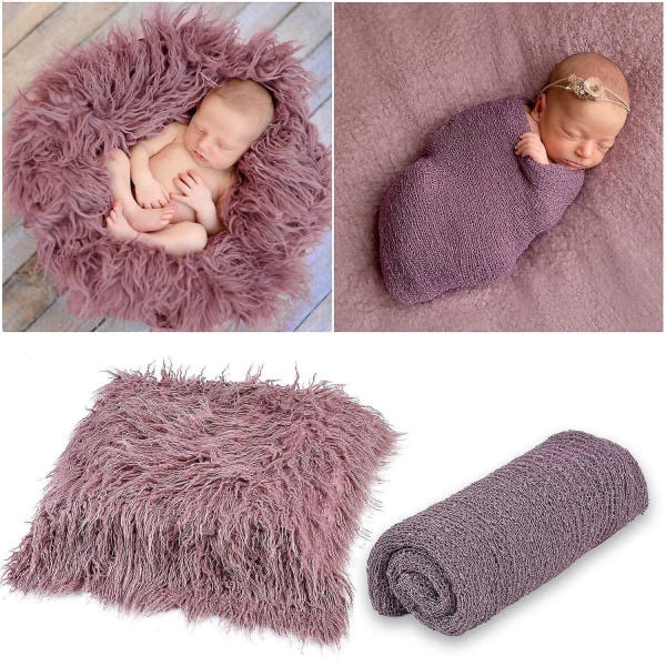 Set för nyfödd baby - innehåller omslag, mattor och filt för baby och flickor