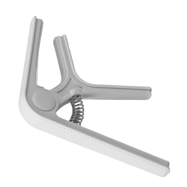 Gitarr Capo Clip Clamp med Non Slip Point Universal Great Protection Ukulele Elgitarr Capo White