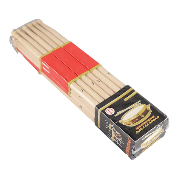 12 par Maple Drum Stick 7A Trätrumstick för nybörjare Student Rockband Percussion Tillbehör